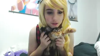 Lana_Rain skinny nipple pulls pussy with fingers