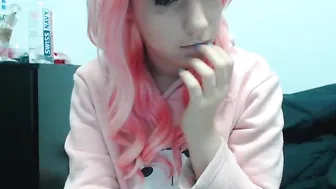 Lana_Rain pretty female having fun with phallus