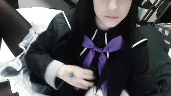 Lana_Rain busty bitch jerking her pussy with phallus