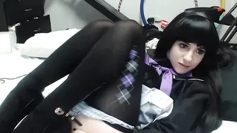 Lana_Rain busty bitch jerking her pussy with phallus
