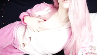 littlereislin cute little doll caresses big boobs