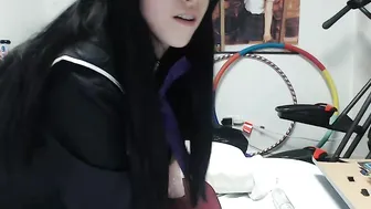 Lana_Rain luxurious chick caresses lips sex