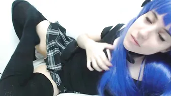 Lana_Rain gorgeous prostitute caresses shaved cunt