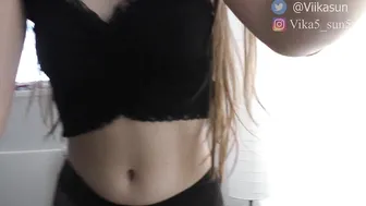 VikaSun maid saddled dildo