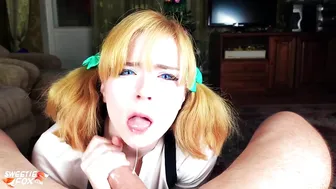 Sweetie_Fox cute baby fucks herself with black dildo fingers