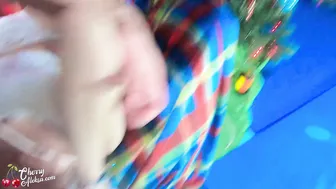 CherryAleksa doll in stockings pulls pussy with fingers