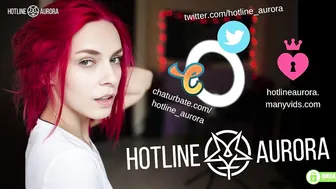 Hotline Aurora naughty lady jerking off her pussy