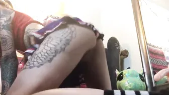 Natasha Grey lush harlot jerks off a broken vagina