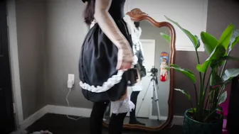 Natasha Grey openwork passion undress and pussy pulls