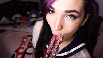 Natasha Grey young bitch masturbates pussy