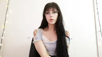 lilli lovedoll skinny chick masturbates through her pussy panties