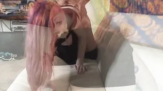 SierraSage slut in tattoo masturbating pussy in the shower