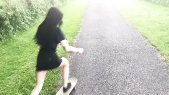 Natasha Grey the luxury model is swaggering with two toys.