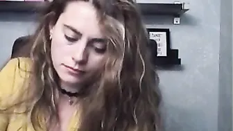 chiceva bitch drummed with glass dick