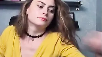 chiceva bitch drummed with glass dick