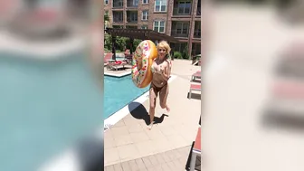 Sabrina Nichole fun with a toy