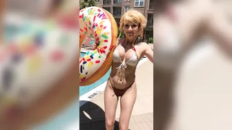 Sabrina Nichole fun with a toy