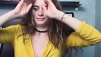 chiceva sexy brown hair caresses shaved holes