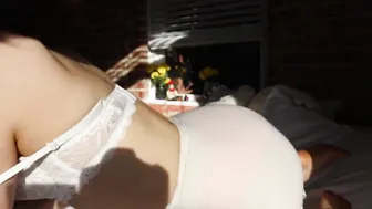 princess violette busty mare caresses pussy