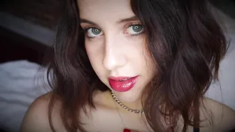 princess violette beautiful model caresses big tits