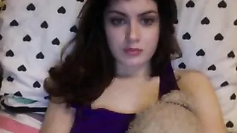 lucyvickers stocking babe shows elastic tits