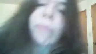 dianarchist busty young lady caresses nipples