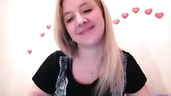 crazzycoed cute lady spins happily in front of the webcam and shines with all the charms