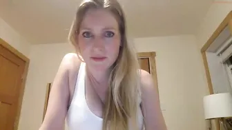 blondforu appetizing mare jerking her pussy with a phallus