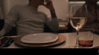 LUNAxJAMES slim bitch jerks off with sex toys