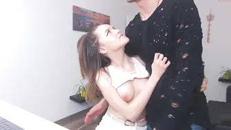 dakotaandconnorr graceful devil with her palm rubs her vagina