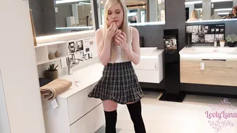 LovlyLuna greedily fucks her pussy