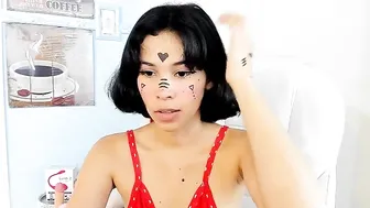 dairadairy tiny in a mask caresses the vagina