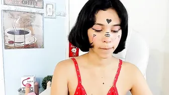 dairadairy tiny in a mask caresses the vagina