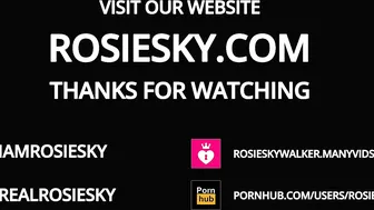 RosieSkye   lush harlot jerks off a broken vagina