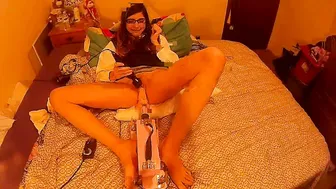 annabelle bestia luxurious lady gently masturbates pussy