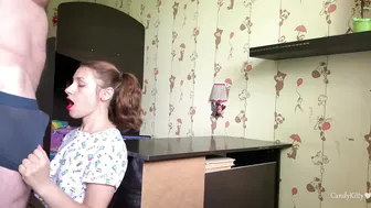 Candy Kitty  hot young lady caresses big tits