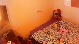 annabelle bestia black-haired young lady in stockings masturbates her shaved pussy