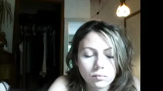 babygirlfriend babe caresses shaved pussy