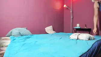 hornebees old woman fucks herself with two toys in both holes