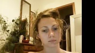 babygirlfriend the stubborn slut fucks herself with a phallus