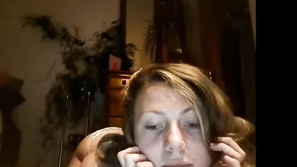 babygirlfriend the stubborn slut fucks herself with a phallus