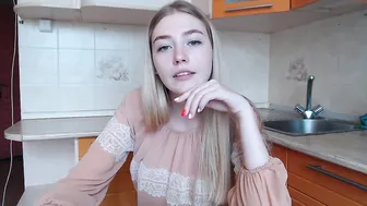 baby_frost sweet lady caresses rubber penis