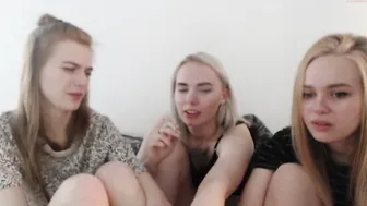 babyhotline amazing female caresses shaved pussy