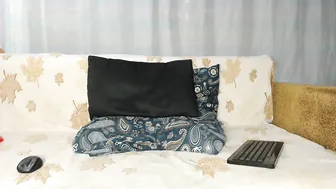 KristineBelle the charming bitch fucks both holes