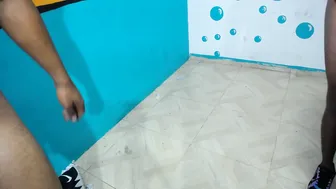 dream_on_clan awesome brown girl in white stockings tickles her cap delicately