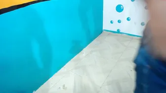 dream_on_clan awesome brown girl in white stockings tickles her cap delicately