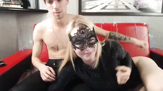 domi_and_abi cute lady spins happily in front of the webcam and shines with all the charms