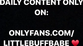 littlebuffbabe busty blonde with tattoo fucks both holes