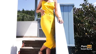 Sweet Bunny rebellious slut licks dildo