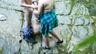 Teacher of Magic to the cute chick rubs her clit